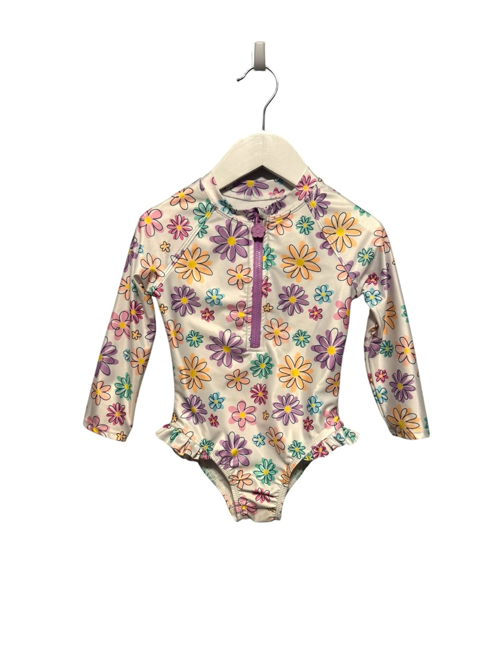 ⭐️ 5/$30 George Kids Floral Swim Rashguard size 3T